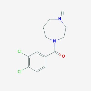 molecular formula C12H14Cl2N2O B3168098 1-(3,4-Dichlorobenzoyl)-1,4-diazepane CAS No. 926246-21-1