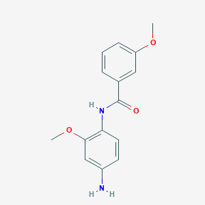 molecular formula C15H16N2O3 B3168109 N-(4-Amino-2-methoxyphenyl)-3-methoxybenzamide CAS No. 926246-91-5