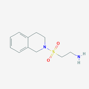 molecular formula C11H16N2O2S B3168115 [2-(3,4-二氢异喹啉-2(1H)-基磺酰基)乙基]胺 CAS No. 926249-81-2