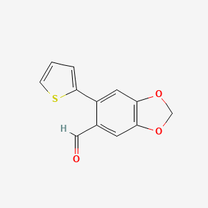 molecular formula C12H8O3S B3168117 6-Thien-2-YL-1,3-benzodioxole-5-carbaldehyde CAS No. 926252-14-4