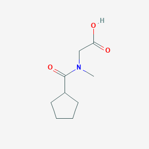 molecular formula C9H15NO3 B3168124 2-[(Cyclopentylcarbonyl)(methyl)amino]acetic acid CAS No. 926252-93-9