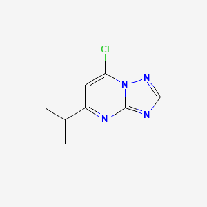 molecular formula C8H9ClN4 B3168148 7-氯-5-(丙-2-基)-[1,2,4]三唑并[1,5-a]嘧啶 CAS No. 926259-65-6