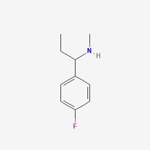 [1-(4-Fluoro-phenyl)-propyl]-methyl-amine