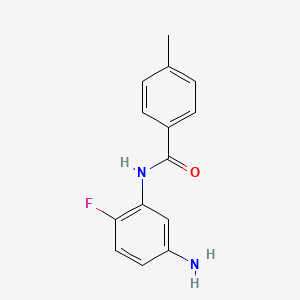 molecular formula C14H13FN2O B3168170 N-(5-氨基-2-氟苯基)-4-甲基苯甲酰胺 CAS No. 926264-23-5