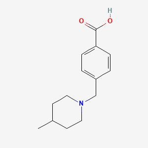 molecular formula C14H19NO2 B3168174 4-[(4-Methylpiperidin-1-yl)methyl]benzoic acid CAS No. 926264-55-3