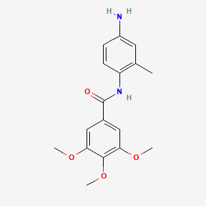 molecular formula C17H20N2O4 B3168181 N-(4-Amino-2-methylphenyl)-3,4,5-trimethoxybenzamide CAS No. 926266-73-1