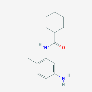 molecular formula C14H20N2O B3168195 N-(5-Amino-2-methylphenyl)cyclohexanecarboxamide CAS No. 926270-20-4