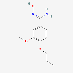 molecular formula C11H16N2O3 B3168222 N'-hydroxy-3-methoxy-4-propoxybenzenecarboximidamide CAS No. 926271-41-2