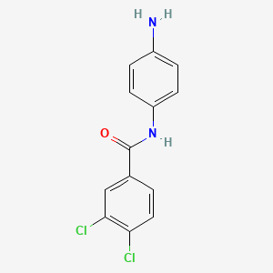 molecular formula C13H10Cl2N2O B3168236 N-(4-Aminophenyl)-3,4-dichlorobenzamide CAS No. 926273-98-5