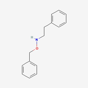 molecular formula C15H17NO B3168246 Benzeneethanamine, N-(phenylmethoxy)- CAS No. 92646-29-2