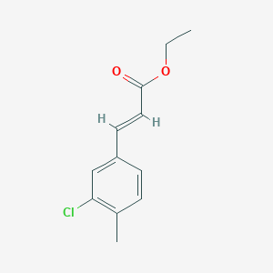 molecular formula C12H13ClO2 B3168277 (E)-ethyl 3-(3-chloro-4-methylphenyl)acrylate CAS No. 92712-56-6
