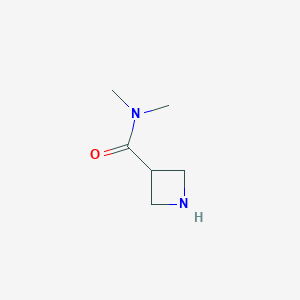 molecular formula C6H12N2O B3168280 N,N-Dimethyl-3-azetidinecarboxamide CAS No. 927525-03-9