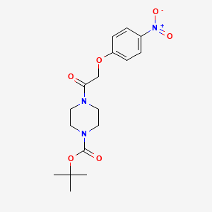 molecular formula C17H23N3O6 B3168289 叔丁基4-[2-(4-硝基苯氧基)乙酰基]哌嗪-1-羧酸酯 CAS No. 927604-76-0
