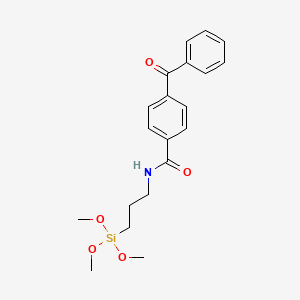 molecular formula C20H25NO5Si B3168325 Benzamide, 4-benzoyl-N-[3-(trimethoxysilyl)propyl]- CAS No. 927836-82-6