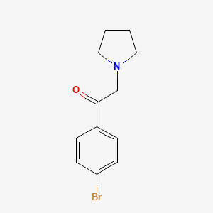 molecular formula C12H14BrNO B3168333 1-(4-Bromophenyl)-2-pyrrolidin-1-ylethanone CAS No. 927892-99-7