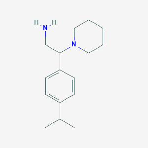 molecular formula C16H26N2 B3168342 2-(Piperidin-1-yl)-2-[4-(propan-2-yl)phenyl]ethan-1-amine CAS No. 927974-92-3