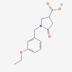 1-(3-Ethoxy-benzyl)-5-oxo-pyrrolidine-3-carboxylic acid