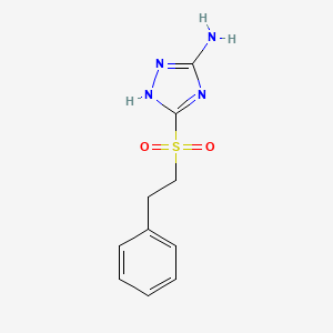molecular formula C10H12N4O2S B3168376 3-[(2-phenylethyl)sulfonyl]-1H-1,2,4-triazol-5-amine CAS No. 928001-03-0