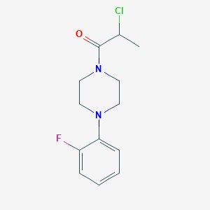 molecular formula C13H16ClFN2O B3168397 1-(2-Chloropropanoyl)-4-(2-fluorophenyl)piperazine CAS No. 928707-62-4