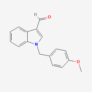 molecular formula C17H15NO2 B3168412 1-(4-Methoxybenzyl)-1H-indole-3-carbaldehyde CAS No. 928835-08-9