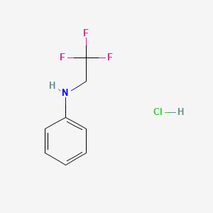molecular formula C8H9ClF3N B3168438 N-(2,2,2-trifluoroethyl)aniline hydrochloride CAS No. 929286-62-4