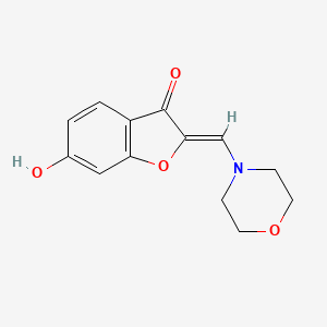 molecular formula C13H13NO4 B3168457 (Z)-6-hydroxy-2-(morpholinomethylene)benzofuran-3(2H)-one CAS No. 929339-57-1