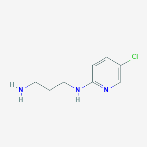 molecular formula C8H12ClN3 B3168477 N1-(5-chloropyridin-2-yl)propane-1,3-diamine CAS No. 92993-38-9