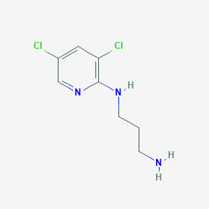 molecular formula C8H11Cl2N3 B3168484 2-(3-Aminopropylamino)-3,5-dichloropyridine CAS No. 92993-52-7