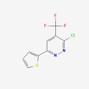 molecular formula C9H4ClF3N2S B3168489 3-Chloro-6-thien-2-yl-4-(trifluoromethyl)pyridazine CAS No. 929971-91-5