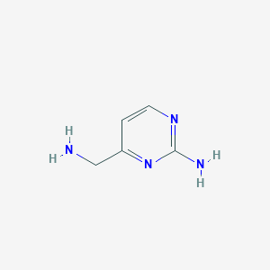 molecular formula C5H8N4 B3168498 4-(Aminomethyl)pyrimidin-2-amine CAS No. 929973-95-5