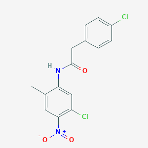 N-(5-chloro-2-methyl-4-nitrophenyl)-2-(4-chlorophenyl)acetamide