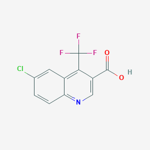 6-Chloro-4-(trifluoromethyl)quinoline-3-carboxylic acid