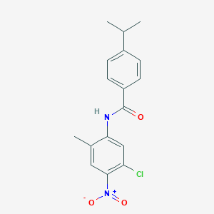 molecular formula C17H17ClN2O3 B316852 N-(5-chloro-2-methyl-4-nitrophenyl)-4-(propan-2-yl)benzamide 