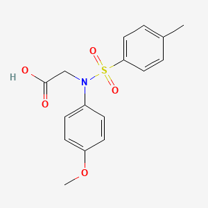 molecular formula C16H17NO5S B3168533 N-(4-甲氧基苯基)-N-[(4-甲基苯基)磺酰基]甘氨酸 CAS No. 93009-67-7