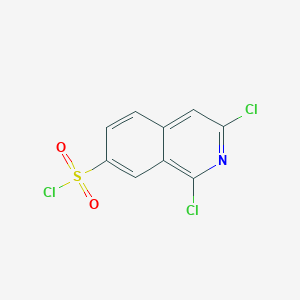 molecular formula C9H4Cl3NO2S B3168544 1,3-Dichloroisoquinoline-7-sulfonyl chloride CAS No. 930396-15-9