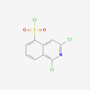 molecular formula C9H4Cl3NO2S B3168550 1,3-Dichloroisoquinoline-5-sulfonyl chloride CAS No. 930396-16-0