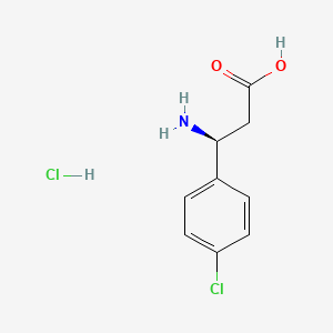 molecular formula C9H11Cl2NO2 B3168561 (S)-3-氨基-3-(4-氯苯基)丙酸盐酸盐 CAS No. 930769-55-4