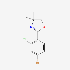 2-(4-Bromo-2-chlorophenyl)-4,4-dimethyl-4,5-dihydrooxazole