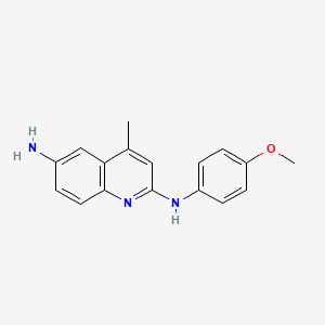 N2-(4-Methoxyphenyl)-4-methylquinoline-2,6-diamine