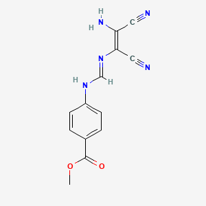 methyl 4-[[(Z)-2-amino-1,2-dicyanoethenyl]iminomethylamino]benzoate