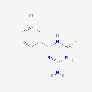 4-Amino-6-(3-chlorophenyl)-1,6-dihydro-1,3,5-triazine-2-thiol