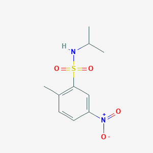 molecular formula C10H14N2O4S B3168636 N-异丙基-2-甲基-5-硝基苯磺酰胺 CAS No. 931852-18-5