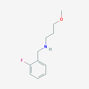 molecular formula C11H16FNO B3168654 [(2-Fluorophenyl)methyl](3-methoxypropyl)amine CAS No. 931992-20-0