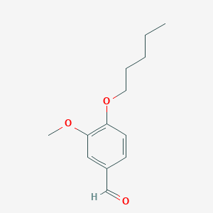 molecular formula C13H18O3 B3168666 3-甲氧基-4-(戊氧基)苯甲醛 CAS No. 93206-92-9