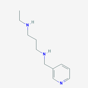 molecular formula C11H19N3 B3168676 N1-Ethyl-N3-(3-pyridinylmethyl)-1,3-propanediamine CAS No. 932206-77-4