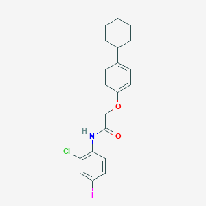 N-(2-chloro-4-iodophenyl)-2-(4-cyclohexylphenoxy)acetamide