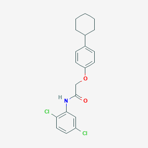molecular formula C20H21Cl2NO2 B316871 2-(4-cyclohexylphenoxy)-N-(2,5-dichlorophenyl)acetamide 