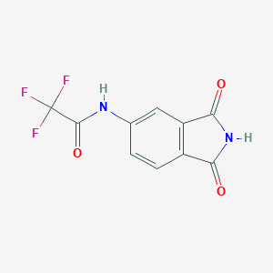 molecular formula C10H5F3N2O3 B316877 N-(1,3-dioxo-2,3-dihydro-1H-isoindol-5-yl)-2,2,2-trifluoroacetamide 