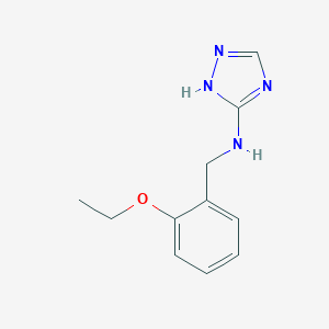 molecular formula C11H14N4O B316882 N-(2-Ethoxybenzyl)-1H-1,2,4-triazol-5-amine 