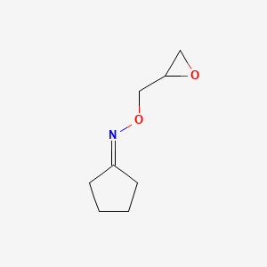 molecular formula C8H13NO2 B3168850 N-[(oxiran-2-yl)methoxy]cyclopentanimine CAS No. 93349-32-7